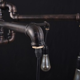Lampada da soffitto in metallo retrò da caffè