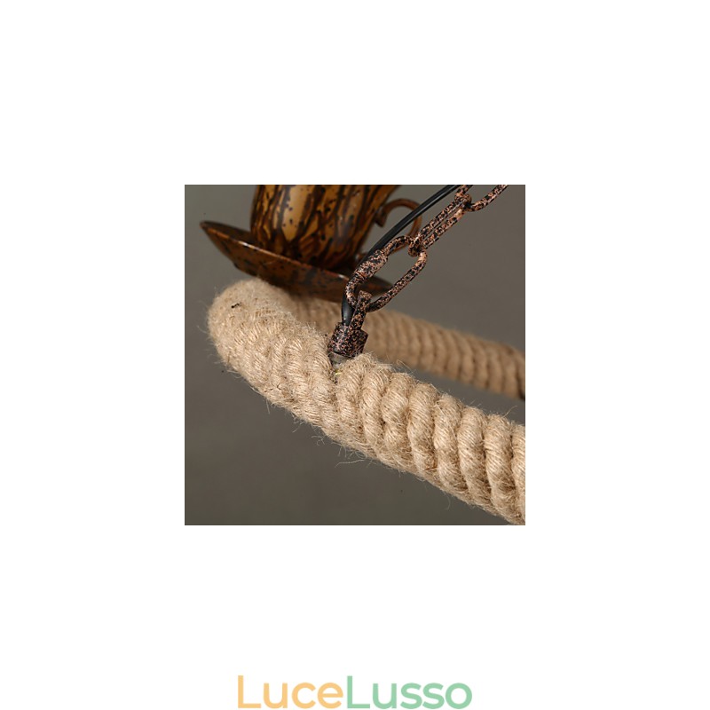 Lampada a sospensione in metallo con pittura country vintage per garage