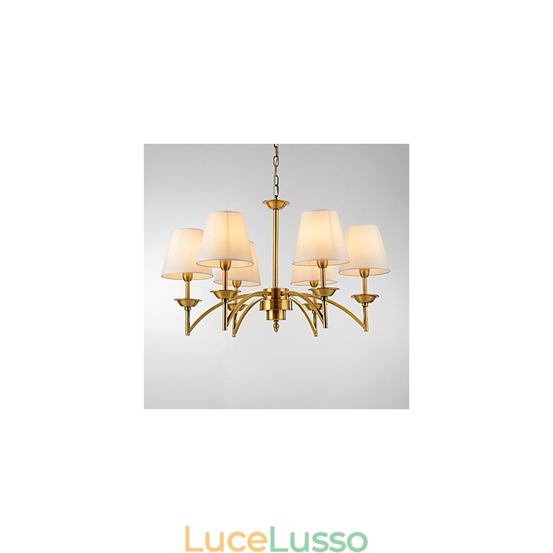 Lampada a sospensione decorativa moderna e contemporanea in bianco puro, design familiare