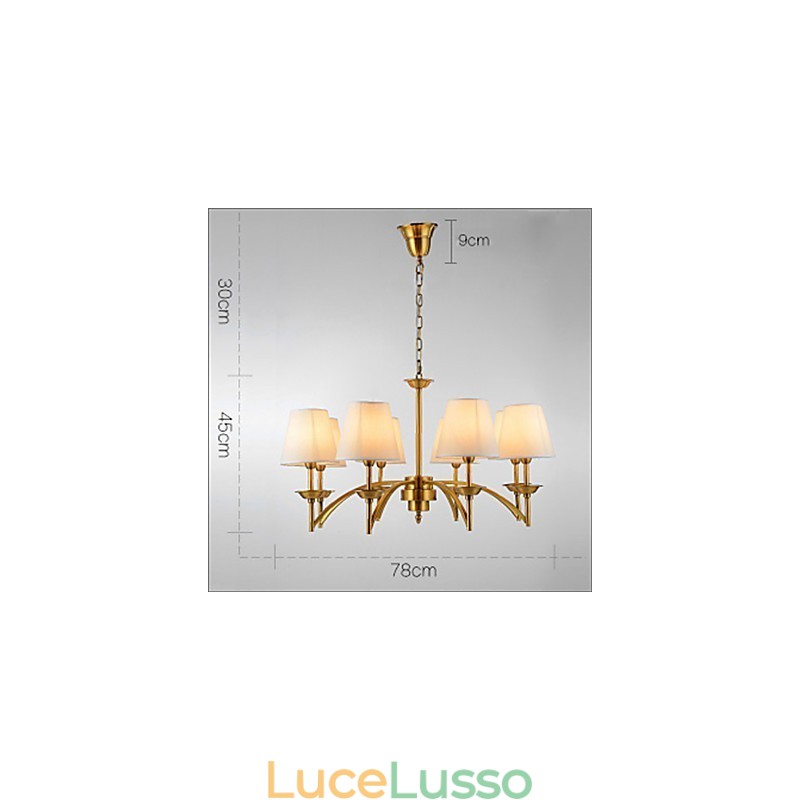 Lampada a sospensione decorativa moderna e contemporanea in bianco puro, design familiare
