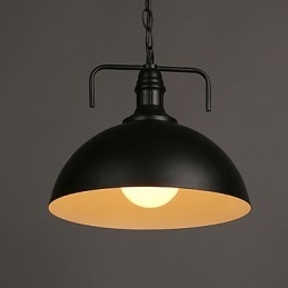 Lampada a sospensione a testa singola in ferro battuto, stile nordico americano, industriale, semicerchio, moda