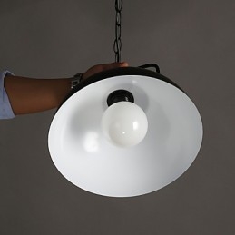 Lampada a sospensione a testa singola in ferro battuto, stile nordico americano, industriale, semicerchio, moda
