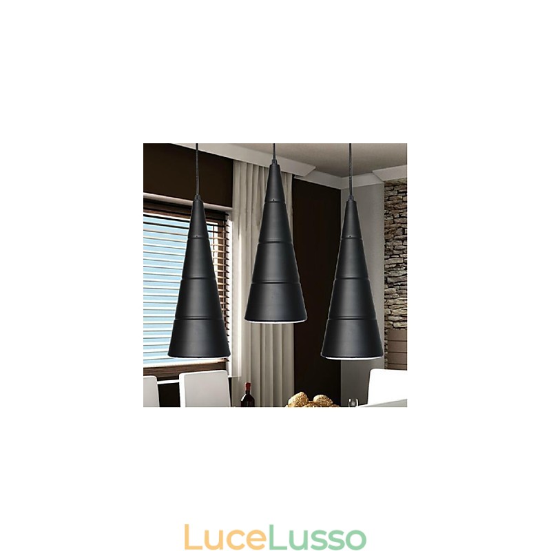 Lampada a sospensione moderna e contemporanea in metallo con globo dipinto