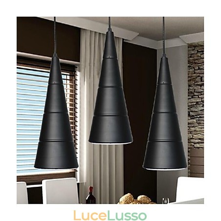 Lampada a sospensione moderna e contemporanea in metallo con globo dipinto