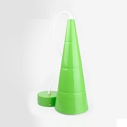 Lampada a sospensione moderna e contemporanea in metallo con globo dipinto