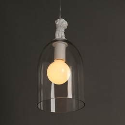 Lampada a goccia piccola creativa con individualità in vetro rurale Taipei, cane dei cartoni animati