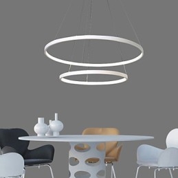 Lampada a sospensione Design moderno Alta qualità Due anelli