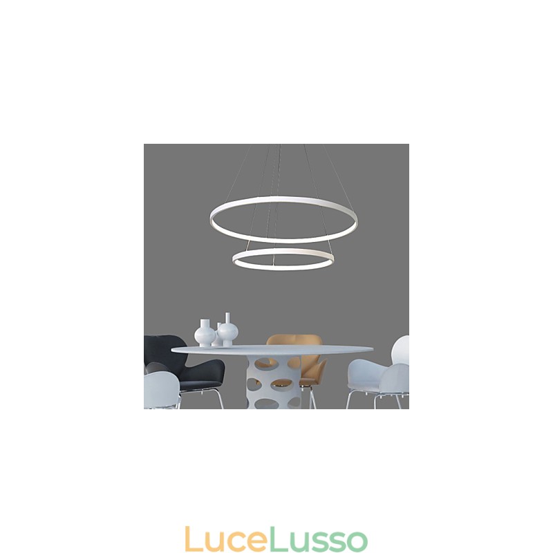 Lampada a sospensione Design moderno Alta qualità Due anelli