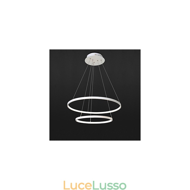 Lampada a sospensione Design moderno Alta qualità Due anelli