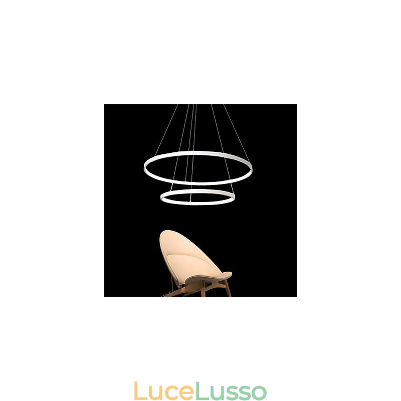 Lampada a sospensione Design moderno Alta qualità Due anelli