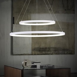 Lampada a sospensione Design moderno Alta qualità Due anelli