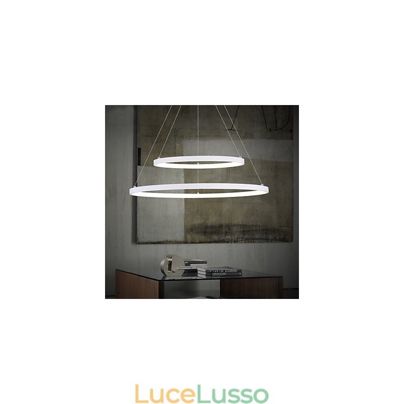 Lampada a sospensione Design moderno Alta qualità Due anelli