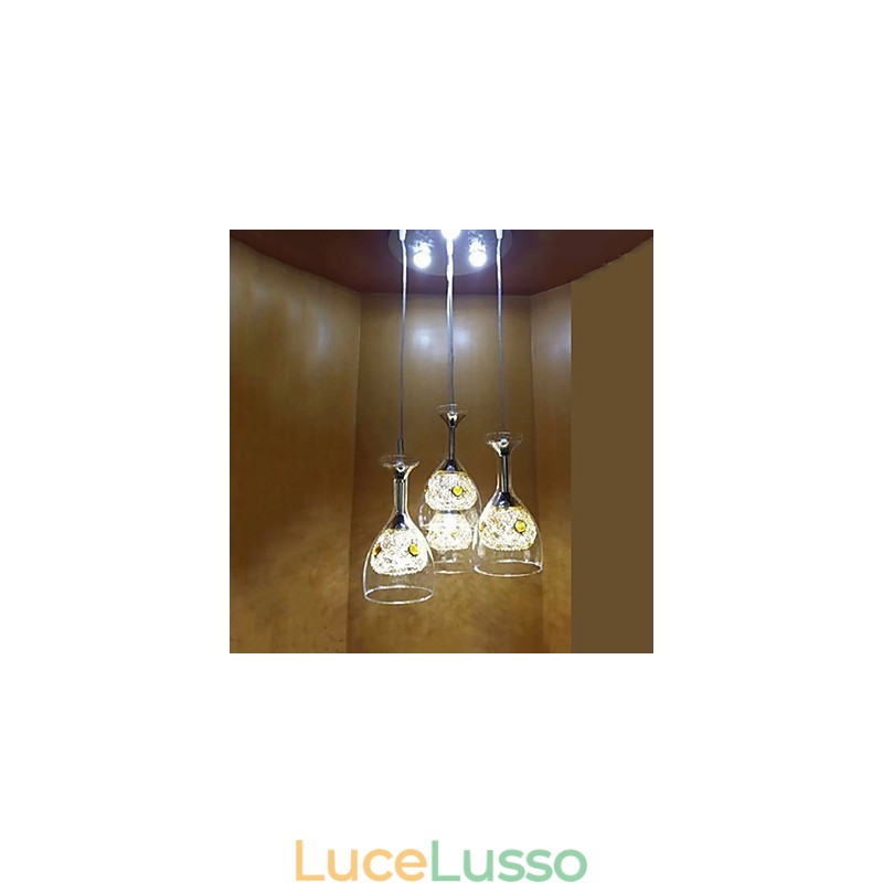 Lampade a sospensione moderne contemporanee in vetro