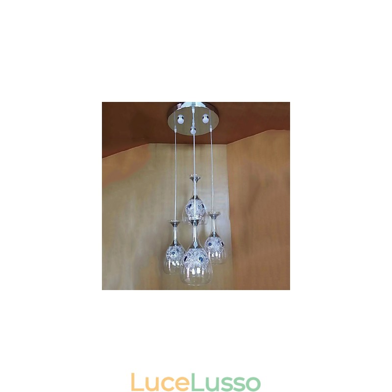 Lampade a sospensione moderne contemporanee in vetro