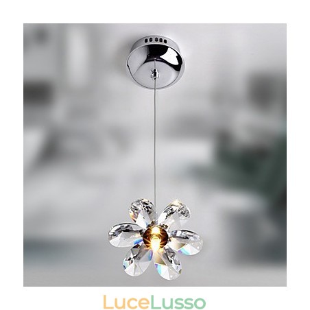 Lampada a sospensione moderna e contemporanea in cristallo mini stile elettroplaccato Lampada a sospensione moderna e contemporanea in cristallo mini stile elettroplaccato