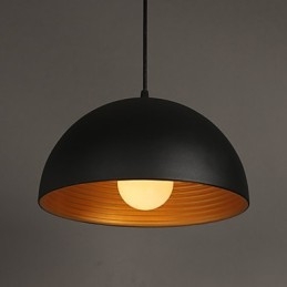 Lampada creativa rotonda camino goccia luce ferro battuto carattere pasti lampadario nero e bianco
