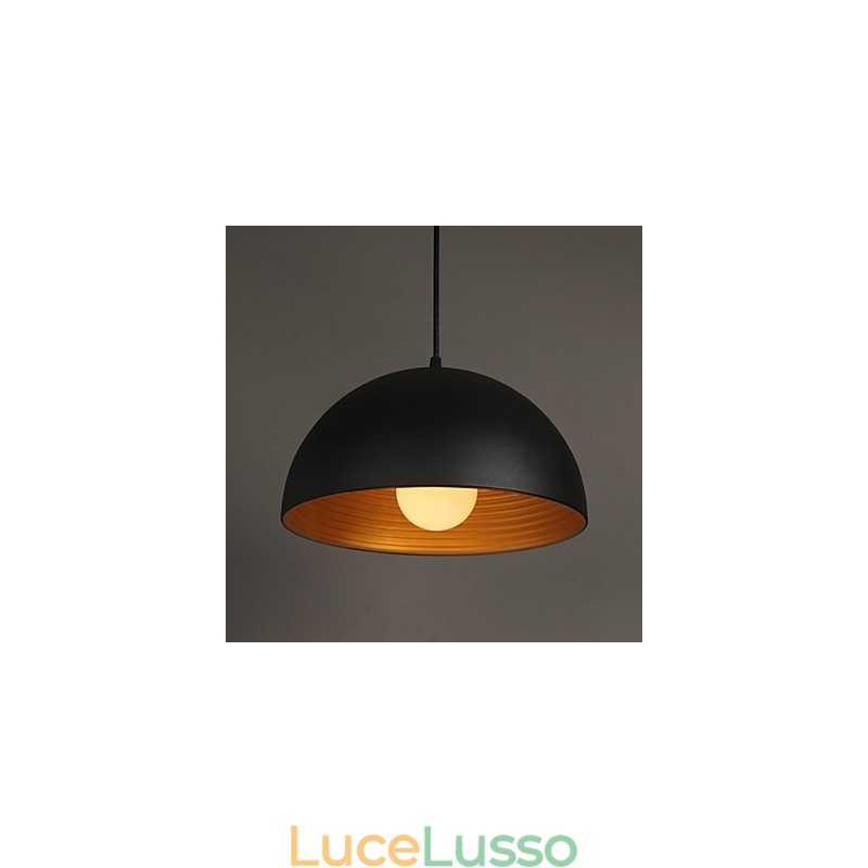 Lampada creativa rotonda camino goccia luce ferro battuto carattere pasti lampadario nero e bianco