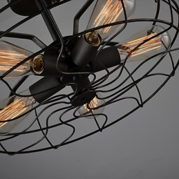 Lampada da soffitto con ventilatore retrò europeo, lampada personalizzata, lampada da design industriale americano