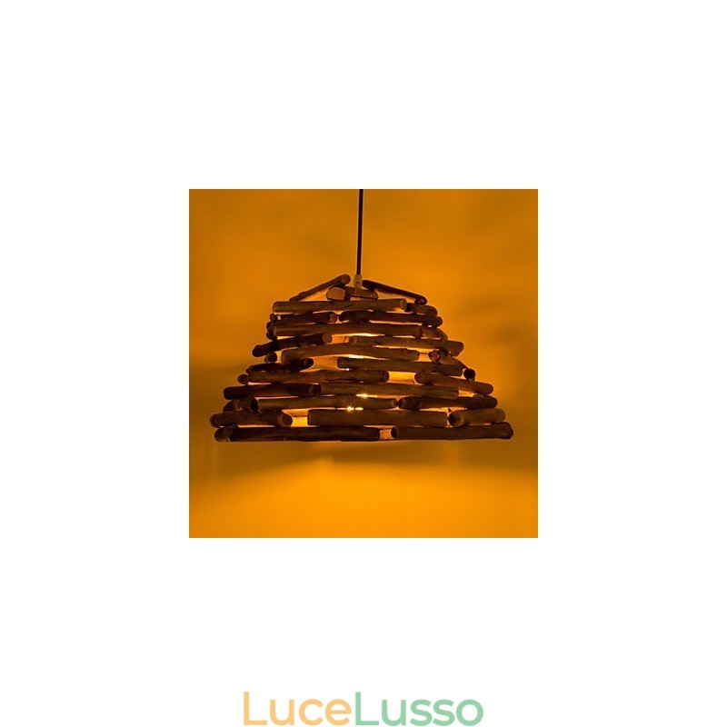 Retro Classiche Luci da soffitto in legno Lampade a sospensione semplici Lampada a sospensione da caffè