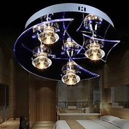 Lampadario moderno in cristallo Living 4 luci