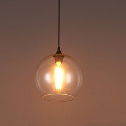 Americano Creativo Nordico Contratto Rurale Palla di Vetro Testa Singola Droplight Lanp