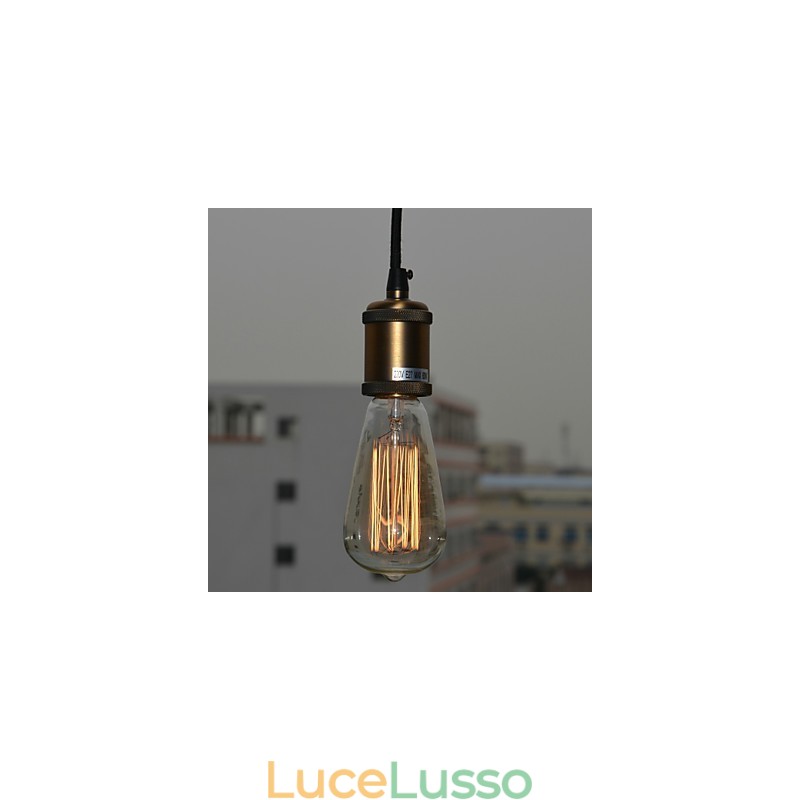 Lampada a sospensione in metallo con pittura di campagna