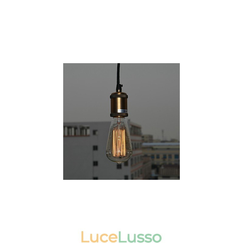 Lampada a sospensione in metallo con pittura di campagna
