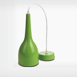 Lampada a sospensione moderna e contemporanea in metallo con globo dipinto