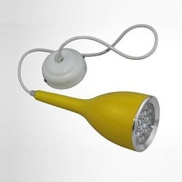 Lampada a sospensione moderna e contemporanea in metallo con globo dipinto