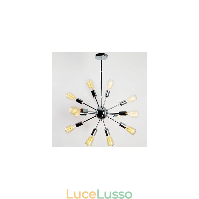 Lampadario in metallo elettroplaccato