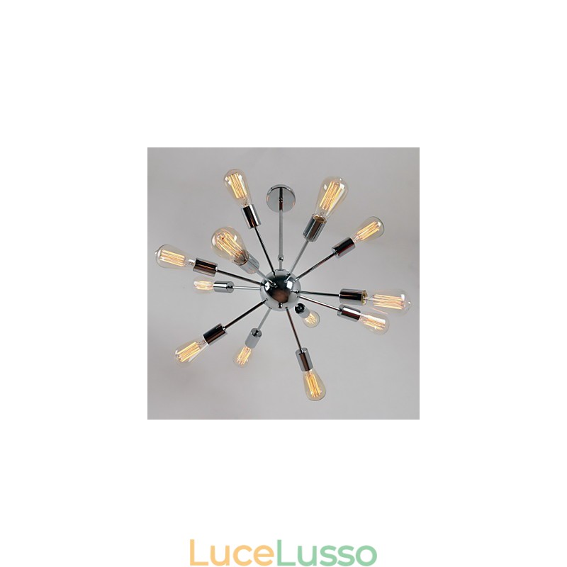 Lampadario in metallo elettroplaccato