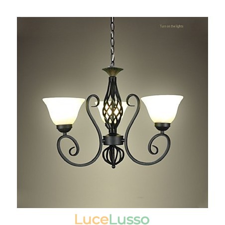 Jane The Chandelier è un contratto di lampade decorative in ferro battuto in stile europeo creativo Jane The Chandelier è un contratto di lampade decorative in ferro battuto in stile europeo creativo