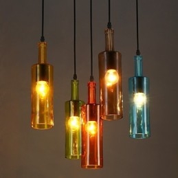 Luce diffusa Colore Ripristino modi antichi Bottiglia Droplight Lampada a sospensione