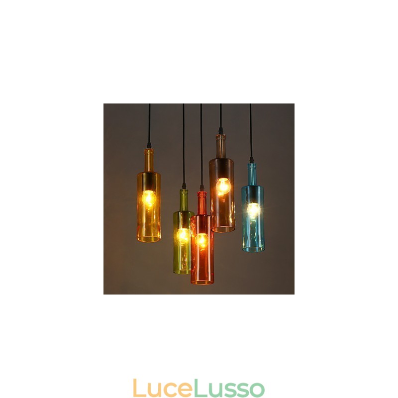 Luce diffusa Colore Ripristino modi antichi Bottiglia Droplight Lampada a sospensione