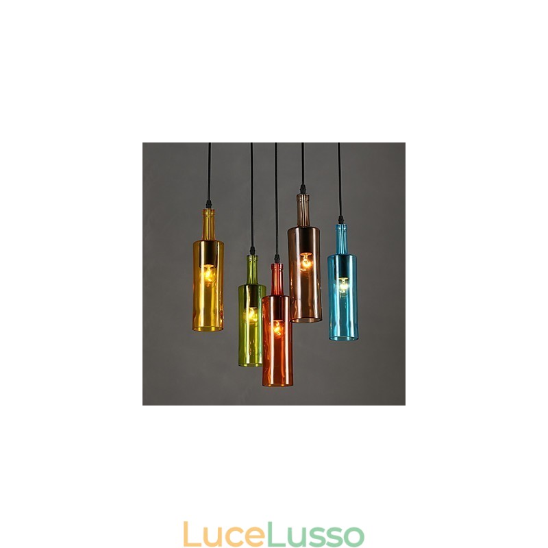 Luce diffusa Colore Ripristino modi antichi Bottiglia Droplight Lampada a sospensione