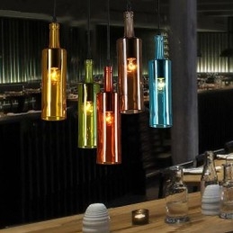 Luce diffusa Colore Ripristino modi antichi Bottiglia Droplight Lampada a sospensione