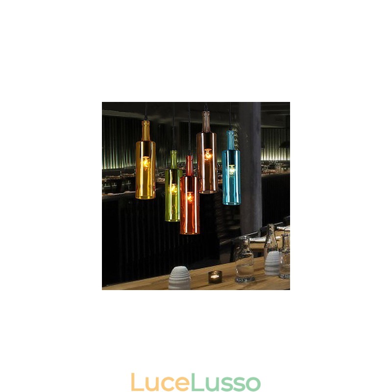 Luce diffusa Colore Ripristino modi antichi Bottiglia Droplight Lampada a sospensione