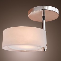 Lampadario moderno contemporaneo in metallo cromato stile mini da montare a filo nel garage
