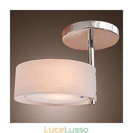 Lampadario moderno contemporaneo in metallo cromato stile mini da montare a filo nel garage Lampadario moderno contemporaneo in metallo cromato stile mini da montare a filo nel garage