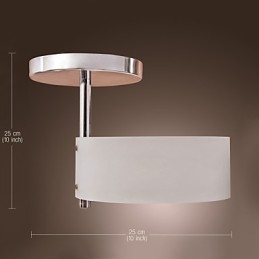 Lampadario moderno contemporaneo in metallo cromato stile mini da montare a filo nel garage