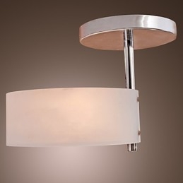 Lampadario moderno contemporaneo in metallo cromato stile mini da montare a filo nel garage