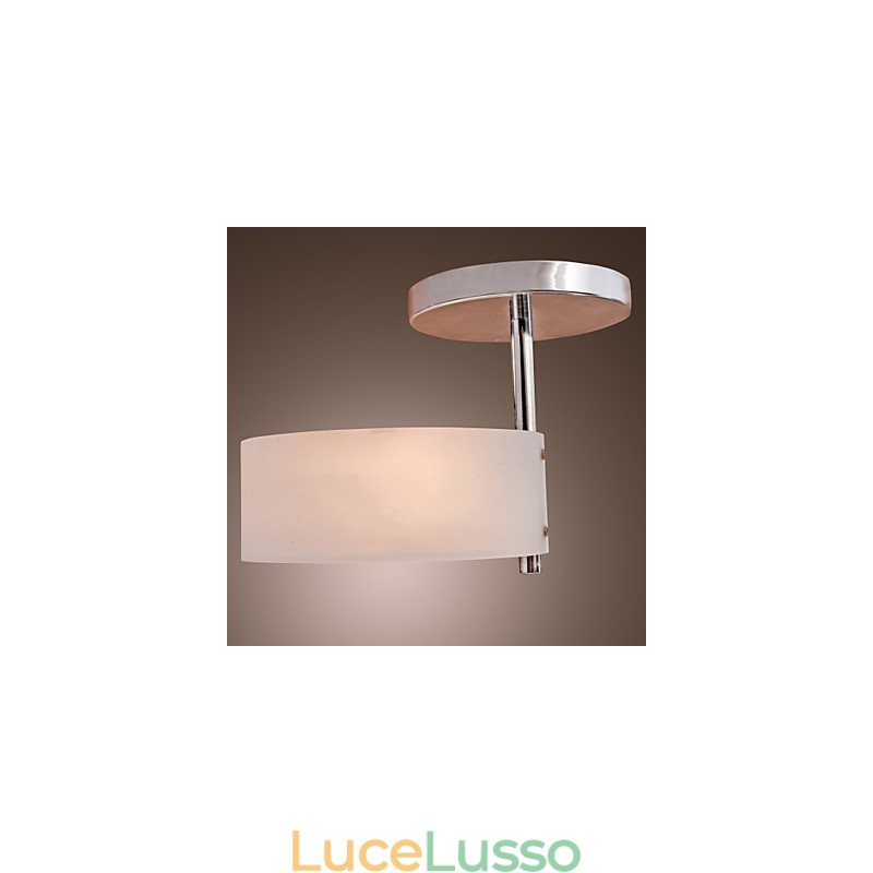 Lampadario moderno contemporaneo in metallo cromato stile mini da montare a filo nel garage