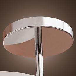 Lampadario moderno contemporaneo in metallo cromato stile mini da montare a filo nel garage