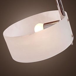 Lampadario moderno contemporaneo in metallo cromato stile mini da montare a filo nel garage
