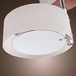 Lampadario moderno contemporaneo in metallo cromato stile mini da montare a filo nel garage