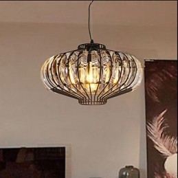 Lampadario di cristallo semplice Lampadario in ferro Arte creativa