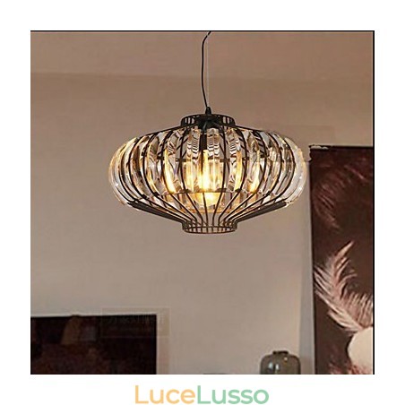 Lampadario di cristallo semplice Lampadario in ferro Arte creativa Lampadario di cristallo semplice Lampadario in ferro Arte creativa