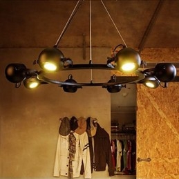 Lampadario vintage in ferro Lampadario creativo industriale a vento