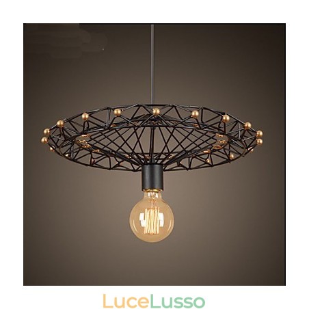Lampadario a ruota panoramica dell'industria del ferro di campagna americana Lampadario a ruota panoramica dell'industria del ferro di campagna americana