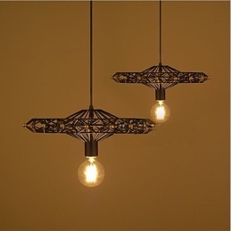Lampadario a ruota panoramica dell'industria del ferro di campagna americana